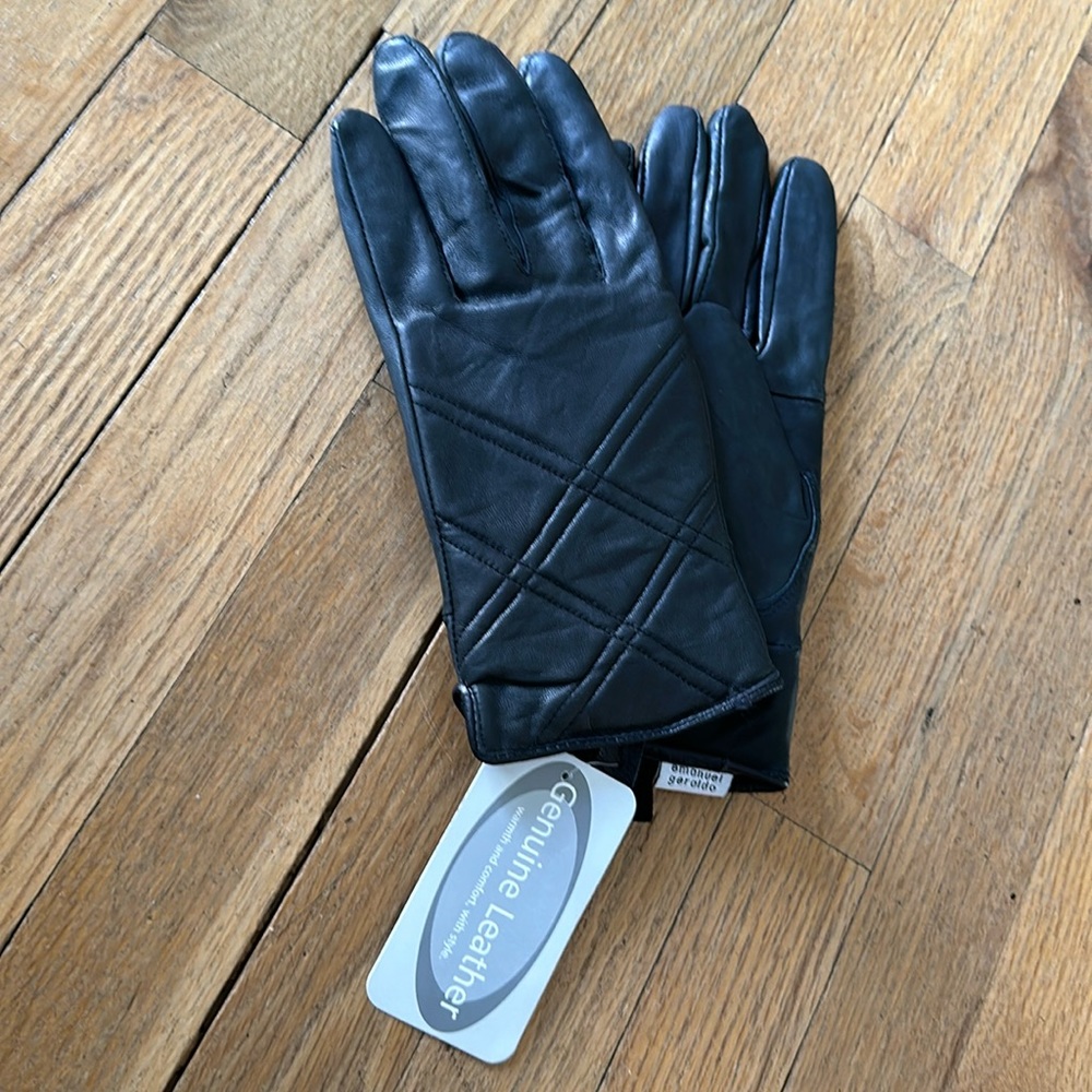 Leather gloves - fleece lined